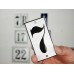 Emaljskylt 7 vit - svart 5 x 10 cm modell 13-4 Emaljskylt 7 vit - svart 5 x 10 cm modell 13-4
