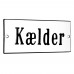 Emaljskylt Kælder vit - svart 12 x 5 cm modell 4-4