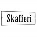 Emaljskylt Skafferi vit - svart 15 x 5 cm modell 4-4 Emaljskylt Skafferi vit - svart 15 x 5 cm modell 4-4