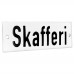 Emaljskylt Skafferi vit - svart 10 x 3 cm modell 20-4 Emaljskylt Skafferi vit - svart 10 x 3 cm modell 20-4