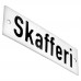Emaljskylt Skafferi vit - svart 10 x 3 cm modell 20-4 Emaljskylt Skafferi vit - svart 10 x 3 cm modell 20-4