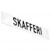 Emaljskylt SKAFFERI vit - svart 15 x 3 cm modell 20-4 Emaljskylt SKAFFERI vit - svart 15 x 3 cm modell 20-4