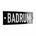 Emaljskylt BADRUM svart - vit 10 x 3 cm modell 21-4 Emaljskylt BADRUM svart - vit 10 x 3 cm modell 21-4