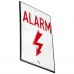 Emaljskylt ALARM vit - röd 6 x 10 cm modell 33-4