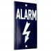 Emaljskylt ALARM blå - vit 6 x 10 cm modell 34-4