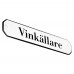 Emaljskylt Vinkällare vit - svart 10 x 2 cm modell 30-4