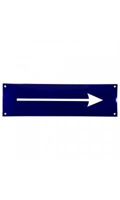 Emaljskylt Arrow blå - vit 35 x 10 cm modell 11-4 Emaljskylt Arrow blå - vit 35 x 10 cm modell 11-4
