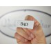 Emaljskylt BAD vit - svart 6 x 2 cm modell 9-4 Emaljskylt BAD vit - svart 6 x 2 cm modell 9-4