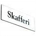 Emaljskylt Skafferi vit - svart 6 x 2 cm modell 9-4 Emaljskylt Skafferi vit - svart 6 x 2 cm modell 9-4
