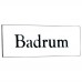Emaljskylt Badrum vit - svart 6 x 2 cm modell 9-4 Emaljskylt Badrum vit - svart 6 x 2 cm modell 9-4