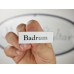 Emaljskylt Badrum vit - svart 6 x 2 cm modell 9-4 Emaljskylt Badrum vit - svart 6 x 2 cm modell 9-4