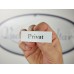 Emaljskylt Privat vit - svart 6 x 2 cm modell 9-4 Emaljskylt Privat vit - svart 6 x 2 cm modell 9-4