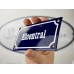 Emaljskylt Elcentral blå - vit 15 x 7,5 cm modell 11-4