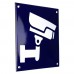 Emaljskylt CCTV Large blå - vit 15 x 15 cm modell 34-4 Emaljskylt CCTV Large blå - vit 15 x 15 cm modell 34-4