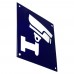 Emaljskylt CCTV Large blå - vit 15 x 15 cm modell 34-4 Emaljskylt CCTV Large blå - vit 15 x 15 cm modell 34-4