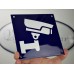 Emaljskylt CCTV Large blå - vit 15 x 15 cm modell 34-4 Emaljskylt CCTV Large blå - vit 15 x 15 cm modell 34-4