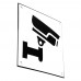 Emaljskylt CCTV Large vit - svart 15 x 15 cm modell 35-4 Emaljskylt CCTV Large vit - svart 15 x 15 cm modell 35-4