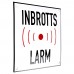 Emaljskylt INBROTTS LARM vit - svart 15 x 15 cm modell 35-4 Emaljskylt INBROTTS LARM vit - svart 15 x 15 cm modell 35-4
