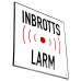 Emaljskylt INBROTTS LARM vit - svart 15 x 15 cm modell 35-4 Emaljskylt INBROTTS LARM vit - svart 15 x 15 cm modell 35-4