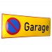 Emaljskylt Garage gul - svart 36 x 12 cm modell 31-4