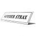 Emaljskylt KOMMER STRAX vit - svart 20 x 6 cm modell 46-4 Emaljskylt KOMMER STRAX vit - svart 20 x 6 cm modell 46-4
