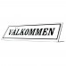 Emaljskylt VÄLKOMMEN vit - svart 20 x 6 cm modell 46-4