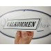 Emaljskylt VÄLKOMMEN vit - svart 20 x 6 cm modell 46-4