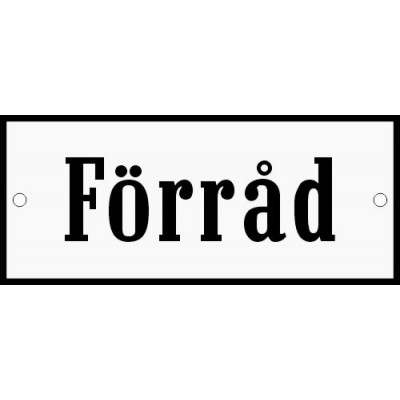 Emaljskylt En plats för individens förmåga blå - vit 125 x 60 cm modell X-4 Emaljskylt En plats för individens förmåga blå - vit 125 x 60 cm modell X-4