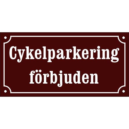Emaljskylt TEMP  -   x  cm modell -4